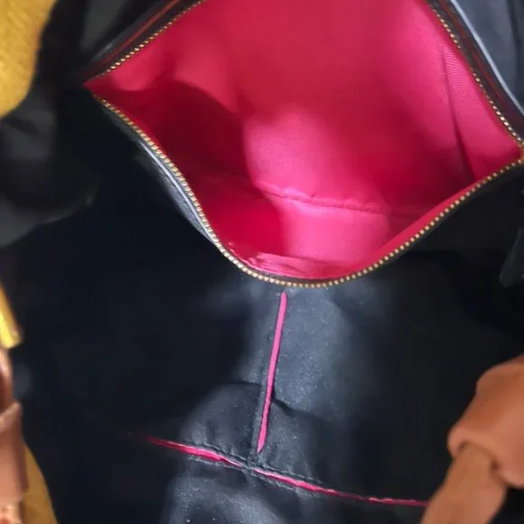 Vintage THE SAK COLLECTIVE Yellow Leather Hobo Shoulder Bag - Picture 11 of 16